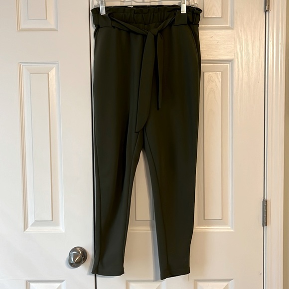 Pink Dot Paper-bag Pants - Picture 1 of 4
